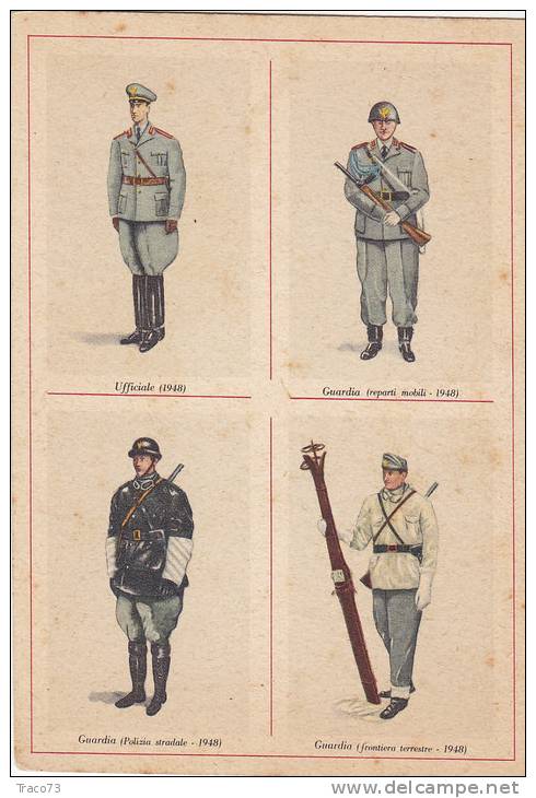GUARDIE DI P.S. /  Uniformi Del Corpo ( 1948 ) _ Editrice Universale Di M.B.C. - Roma - Police - Gendarmerie