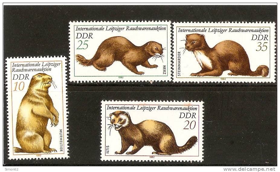 ANIMAUX A FOURRURE Timbres Neuf Xx - Roedores