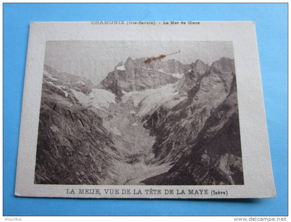 La Meije, Vue De La Tête De La Maye (Isère) &mdash; Chocolat François Meunier&mdash; Chromo Image&mdash; - Menier