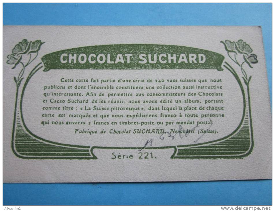 Stein Sur Le Rhin En Suisse -Chocolat Suchard Neuchâtel Suisse&mdash; Chromo Image&mdash; - Suchard