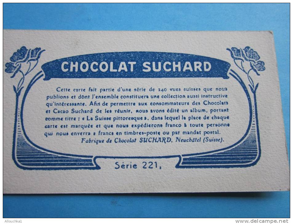 Genève Théâtre Et Monument Dufour En Suisse -Chocolat Suchard Neuchâtel Suisse&mdash; Chromo Image&mdash; - Suchard
