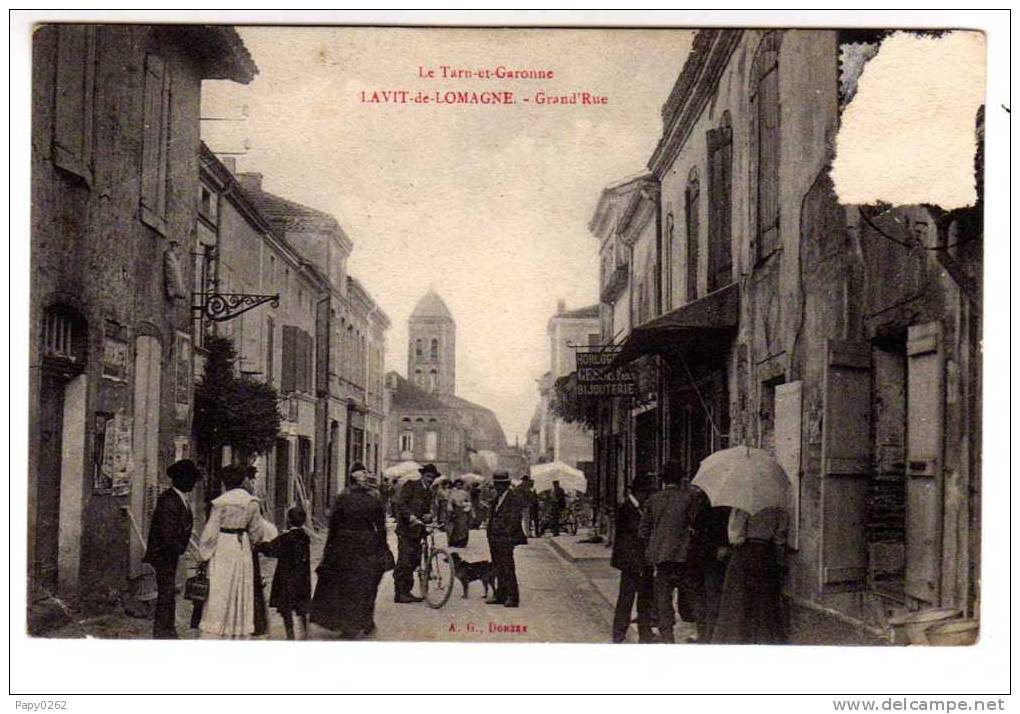 934A)- D 82 - LAVIT DE LOMAGNE GRAND RUE - Lavit