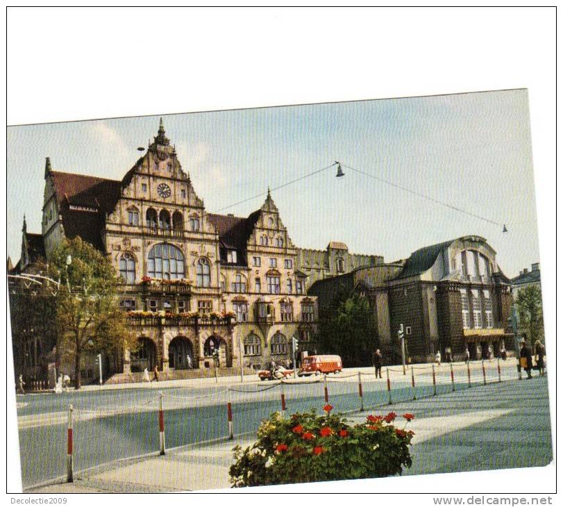 B67798 Germany Bielefeld Rathaus Und Stadttheater Not Used Perfect Shape Back Scan At Request - Bielefeld