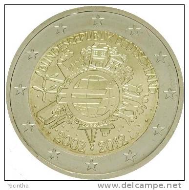 @Y@  Duitsland 2 Euro    10 Jaar Euro  2002-2012 - Germany