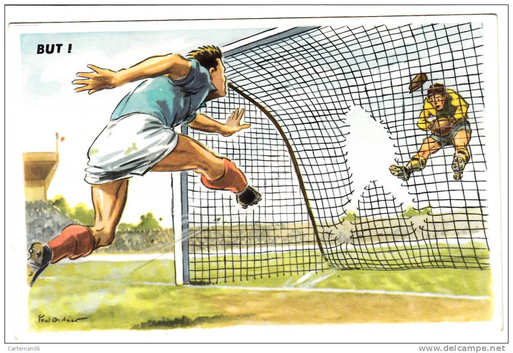 Illustrateur - Paul Ordner - BUT ! - Photochrom N° 989 (football, Foot-Ball) - Ordner, P.