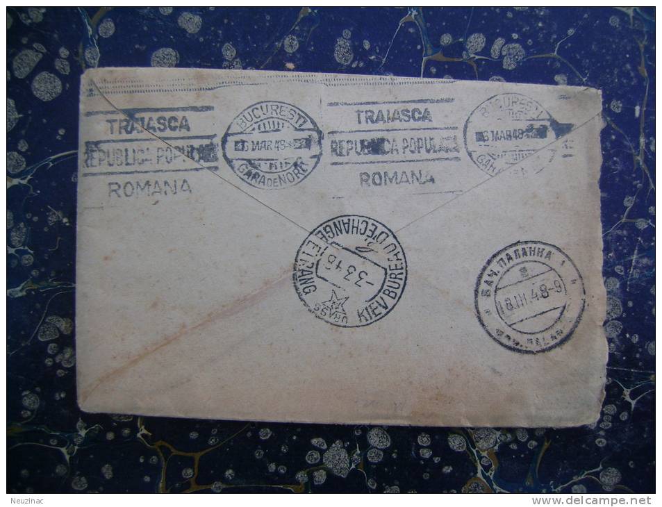 Ukraine-Romania-Yugoslavi A-Serbia-Backa  Topola-1948      (1307) - Covers & Documents