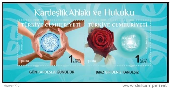 (3939-40) 2012 TURKEY THE MORALITY AND LAW OF BROTHERHOOD SHEET MNH** - Neufs