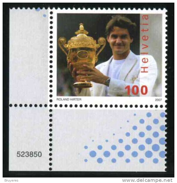 Timbre Suisse "Roger Federer" - Tennis