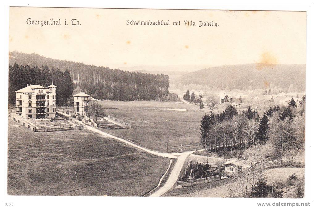 GEORGENTHAL - Schwimmbachtham Mit Villa Daheim - 1906 - Georgenthal