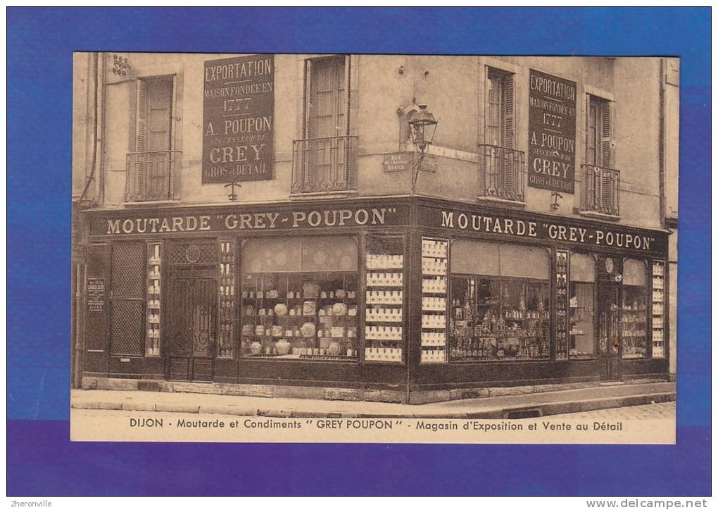 CPA - DIJON - Magasin GREY POUPON - Moutarde Et Condiments - Magasin D' Exposition Et Vente Au Détail - Otros & Sin Clasificación