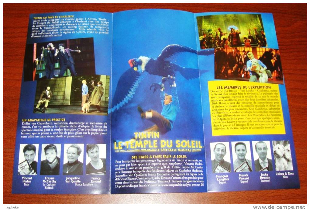 Maquette Promo Tintin Le Temple Du Soleil Le Spectacle Musical 28 Mars 2002 - Press Books