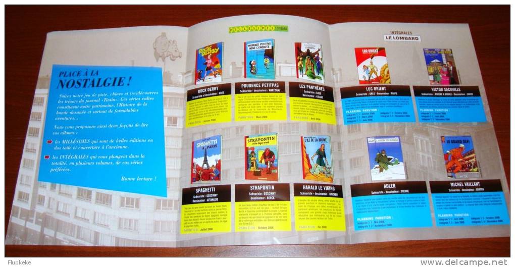 Maquette Promo Les Trésors Du Journal Tintin Le Lombard - Presseunterlagen