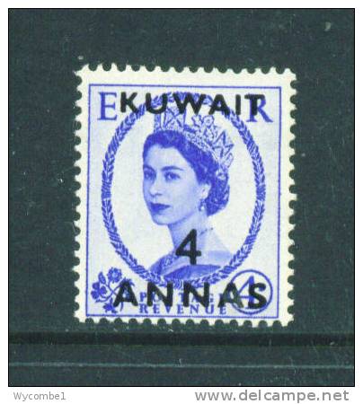 KUWAIT  -  1952  4a On 4d  Mounted Mint As Scan - Kuwait