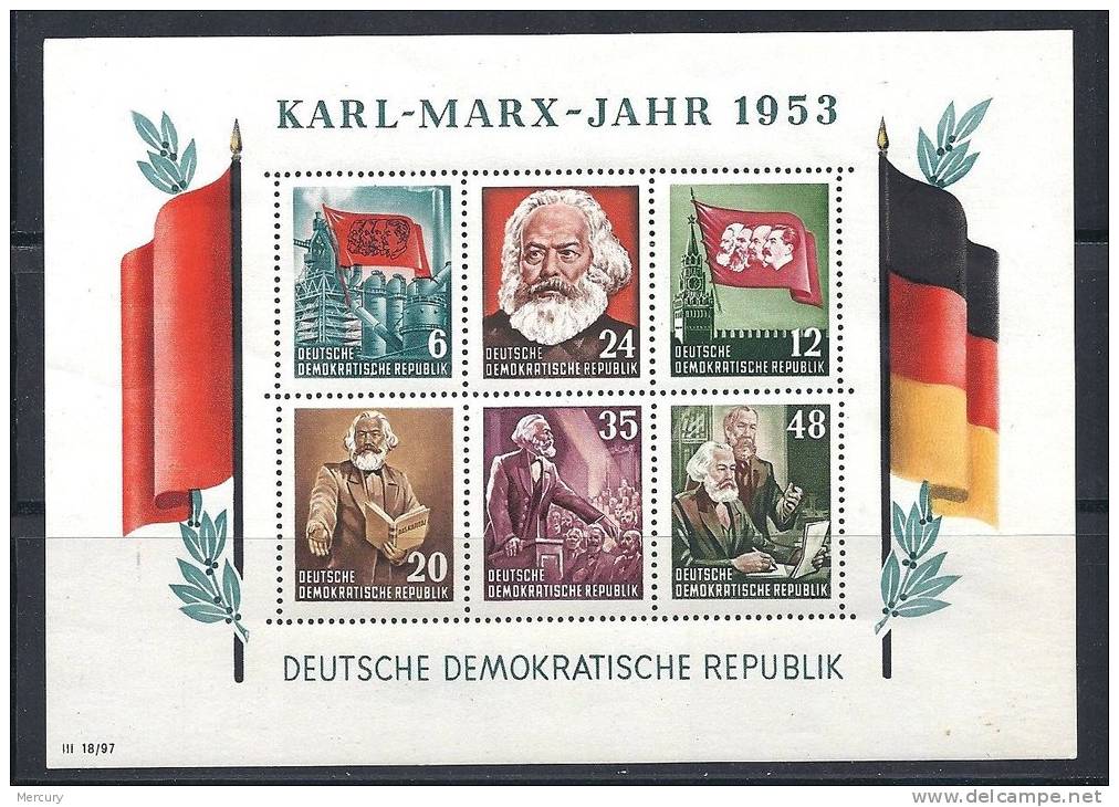 Karl Marx - Blocs Dentelés Et Non Dentelés Neufs LUXE - 4 Scans - Autres & Non Classés