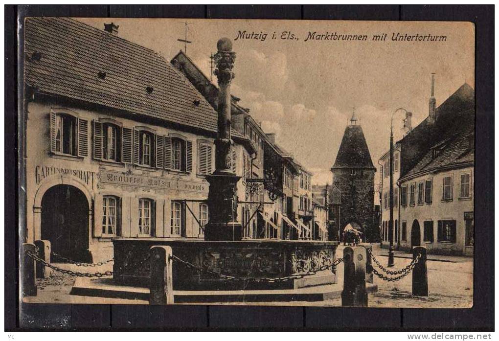 67 - Mutzig I. Els. - Marktbrunnen Mit Unterlorturm - Fontaine - Mutzig
