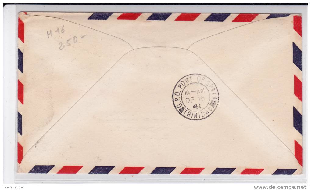 NIGERIA - 1941 - ENVELOPPE 1° VOL De LAGOS Pour NY (USA) - RARE - Nigeria (...-1960)