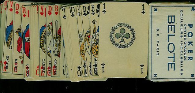 JEU DE CARTES Cartes Opaques - Couleurs Indélébiles - Angles Dorés - Dans L'emballage - ??1900?? - 32 Cards