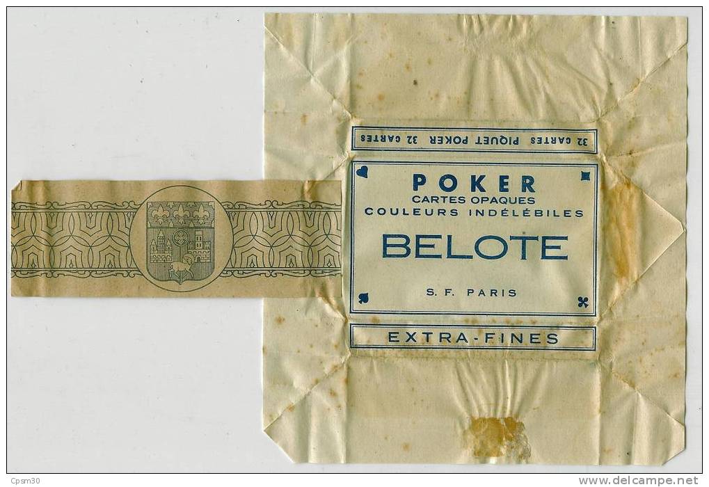 JEU DE CARTES Cartes Opaques - Couleurs Indélébiles - Angles Dorés - Dans L'emballage - ??1900?? - 32 Cards