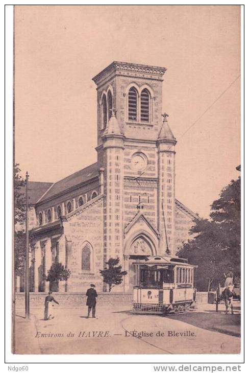 Bleville(environ Du Havre) - L'église-tramway - Autres & Non Classés