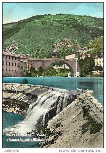 Fossombrone(Pesaro-Urbino)-Ponte E Cascata Sul Metauro-1965 - Pesaro