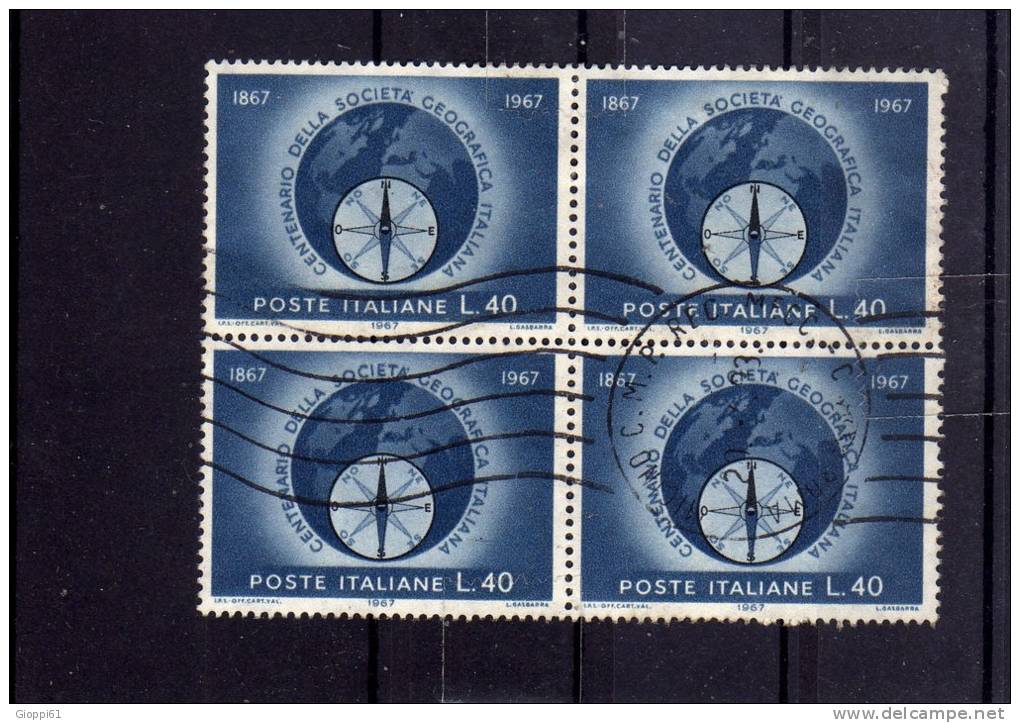 1967 Soc. Geo. Italiana In Quartina - Blocs-feuillets