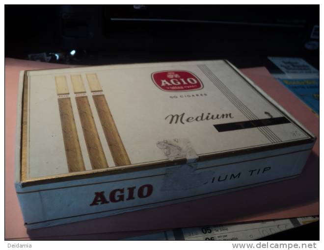 Vieille Boite De Cigares AGIO Medium Tip. - Contenitori Di Tabacco (vuoti)