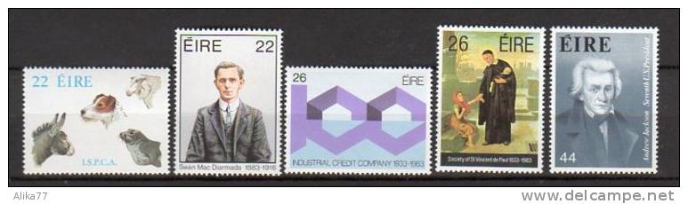 IRLANDE    Neuf **     Y. Et T.  N° 518 / 522        Cote:  8,00  Euros - Unused Stamps