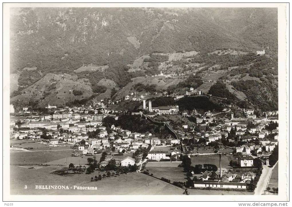 Suisse - Bellinzone / Bellinzona (TI) - Panorama - Bellinzone