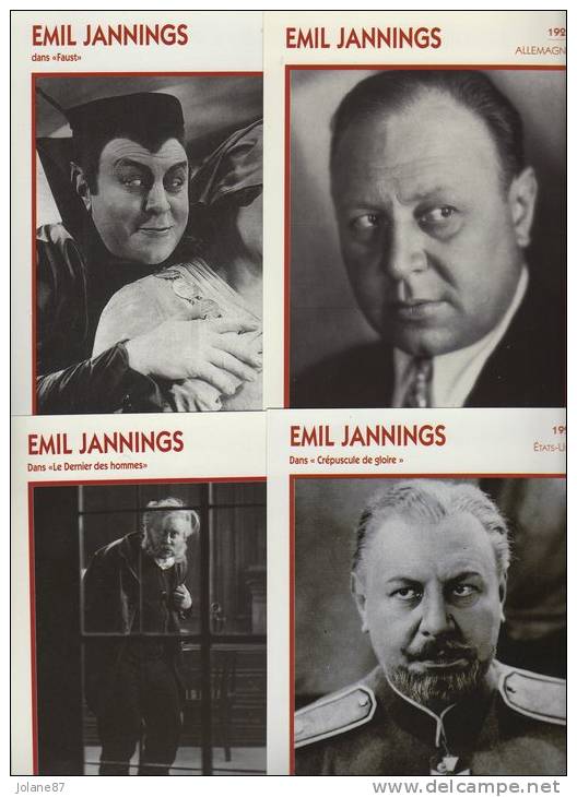 FICHE CINEMA        EMIL JANNINGS          ETATS UNIS - Altri & Non Classificati