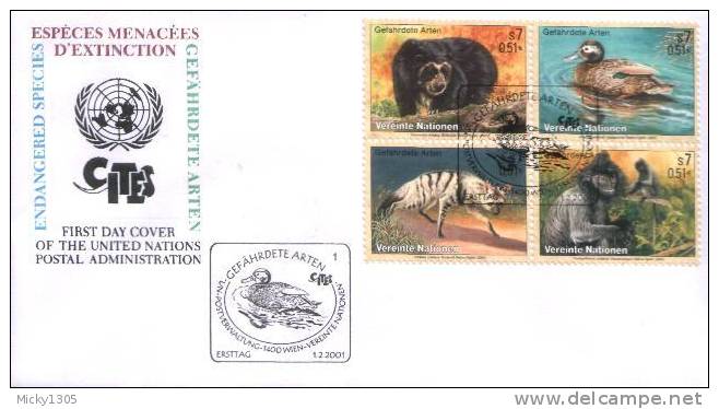 UN Wien - Mi-Nr 327/330 FDC (B845) - FDC