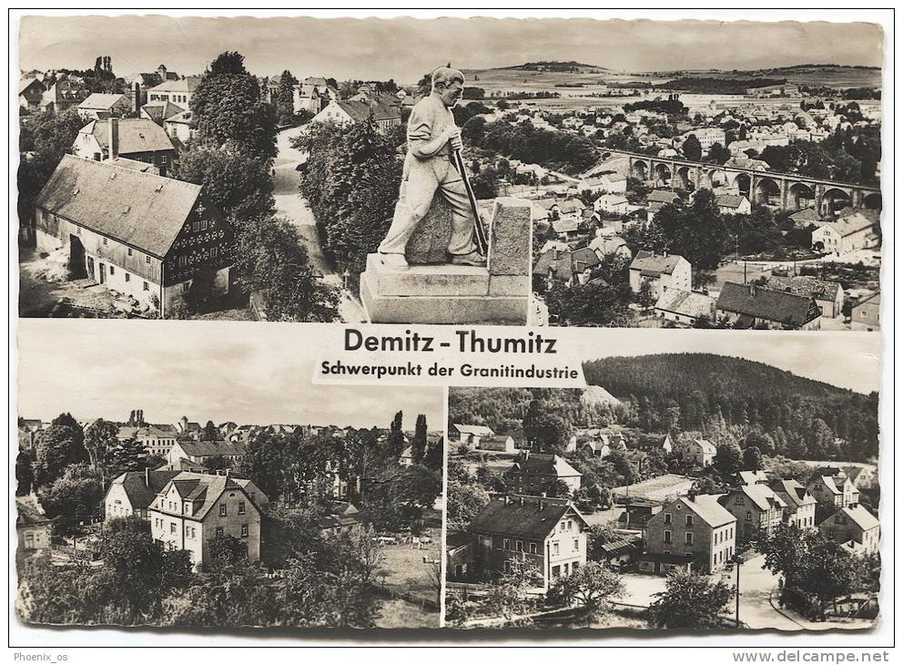 GERMANY - DEMITZ THUMITZ, Schwerpunkt Der Granitindustrie, 1960. - Demitz-Thumitz