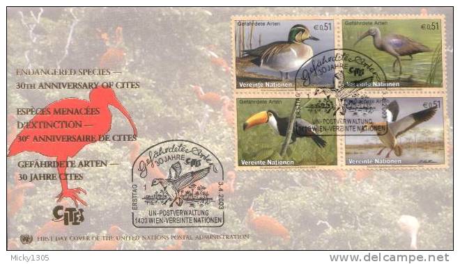 UN Wien - Mi-Nr 389/392 FDC (B847) - FDC