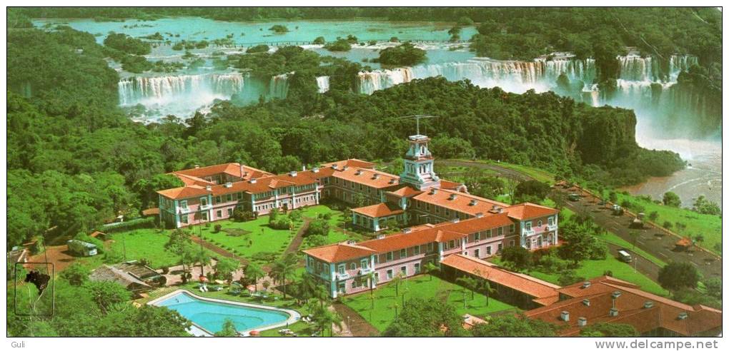 BRESIL-BRASIL- Foz Do Iguaçu, Vista Aeria Grande Hotel Das Cataratas (falls Grand Hotel)  BIGCARD  Big Card* PRIX FIXE - Other & Unclassified