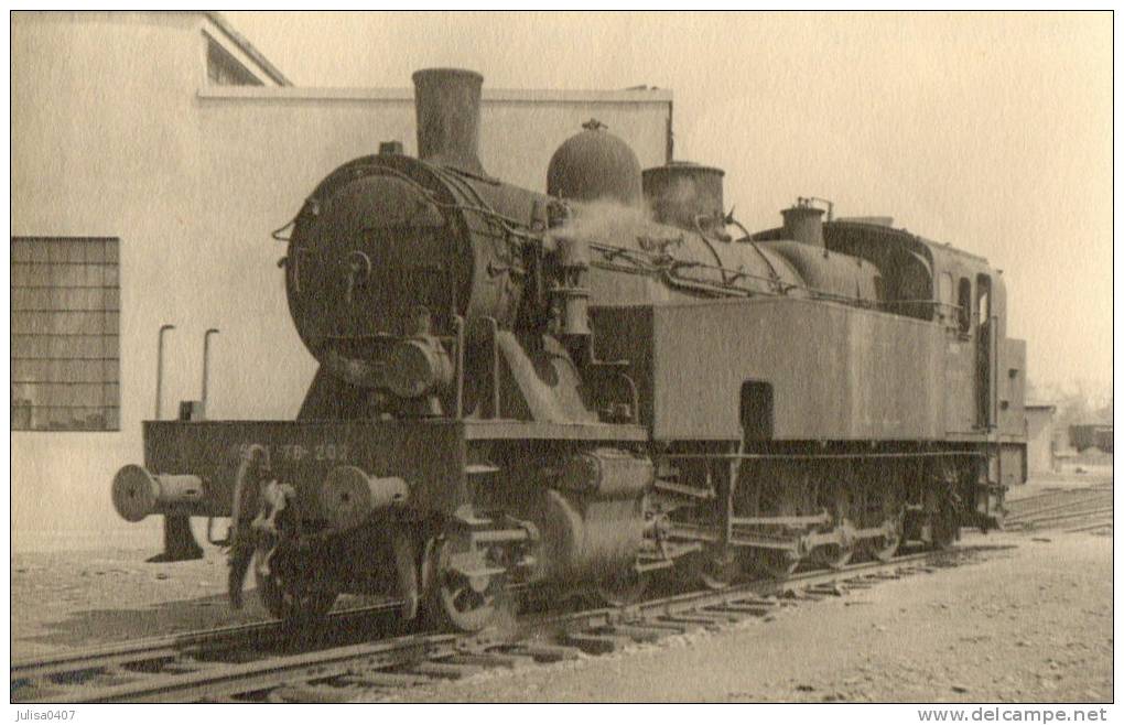 LOCOMOTIVE A VAPEUR Carte Photo Machine Tender Trains De Marchandises Cdf Ceinture De Paris - Materiaal