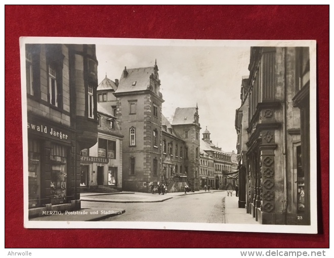 AK Merzig Stadthaus Poststrasse 1935 Volksabstimmung Im Saargebiet - Kreis Merzig-Wadern