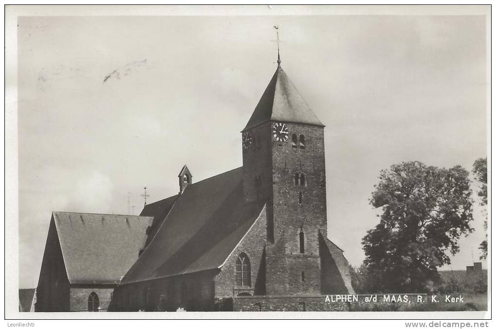 ALPHEN  A/d MAAS, R.K. Kerk , Marke Z NL.627 St. ALPHEN 10.IX.1964 (sw1) - Autres & Non Classés