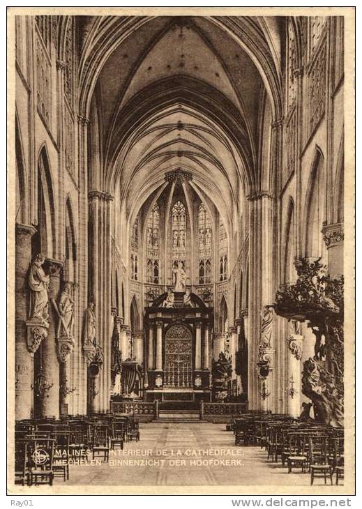 BELGIQUE - BRABANT FLAMAND - MECHELEN - MALINES - Intérieur De La Cathédrale - Binnenzicht Der Hoofdkerk (n°6). - Machelen