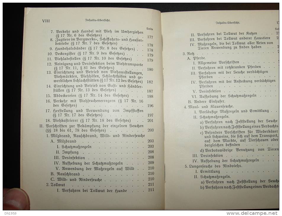 1912 VETERINÄRSWESEN GROSSHERZOGTUM BADEN ELEVAGE VETERINAIRE ABATTOIR BOUCHERIE BOUCHER  ANIMAUX