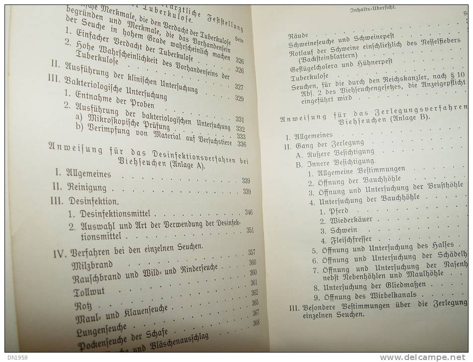 1912 VETERINÄRSWESEN GROSSHERZOGTUM BADEN ELEVAGE VETERINAIRE ABATTOIR BOUCHERIE BOUCHER  ANIMAUX