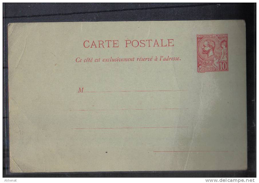 BOL975 - MONACO , Intero Postale Da 10 Cent Nuovo. - Entiers Postaux