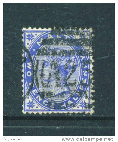 MALTA  -  1860  Queen Victoria  21/2d  Used As Scan - Malte (...-1964)