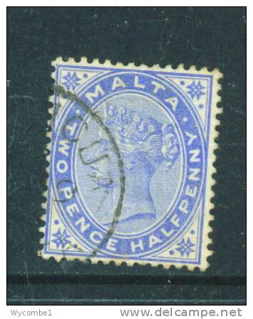 MALTA  -  1860  Queen Victoria  21/2d  Used As Scan - Malta (...-1964)