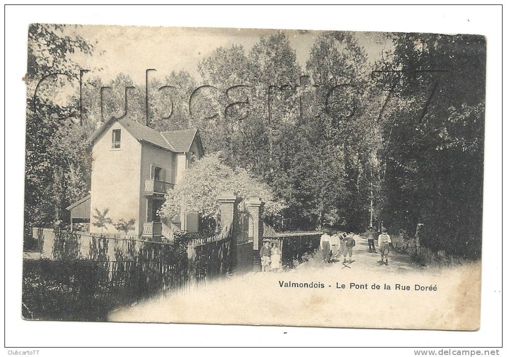 Valmondois (95) : La Villa Du Pont De La Rue Dorée En 1904 (animée) . - Valmondois