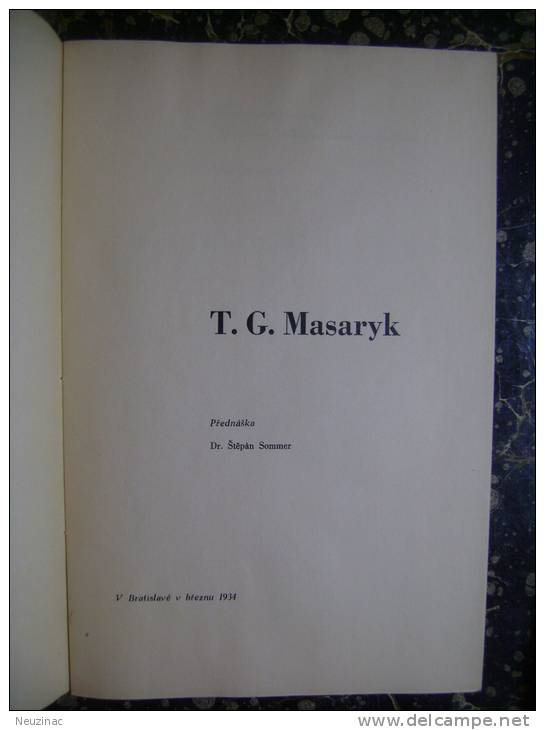 Slovakia-Czech Republic-T.G.Masaryk-autographs Writer-1934      (k-1) - Slav Languages
