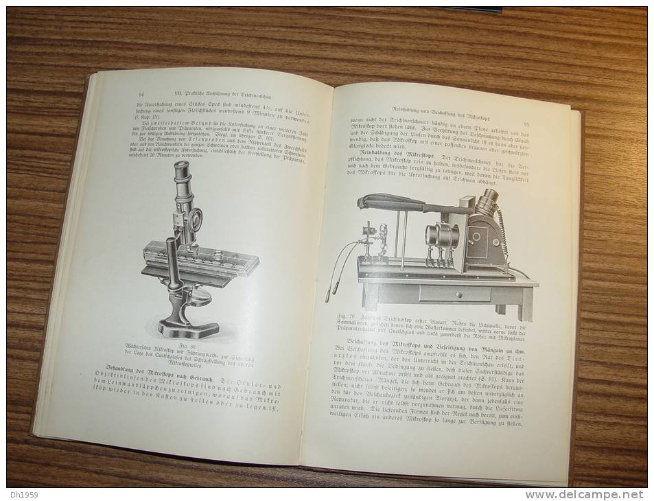 BERLIN 1931 LEITFADEN FÜR TRICHINENSCHAUER  VETERINAIRE ABATTOIR BOUCHERIE MICROSCOPE - Gezondheid & Medicijnen