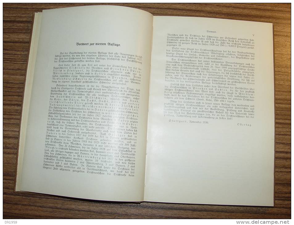 BERLIN 1931 LEITFADEN FÜR TRICHINENSCHAUER  VETERINAIRE ABATTOIR BOUCHERIE MICROSCOPE