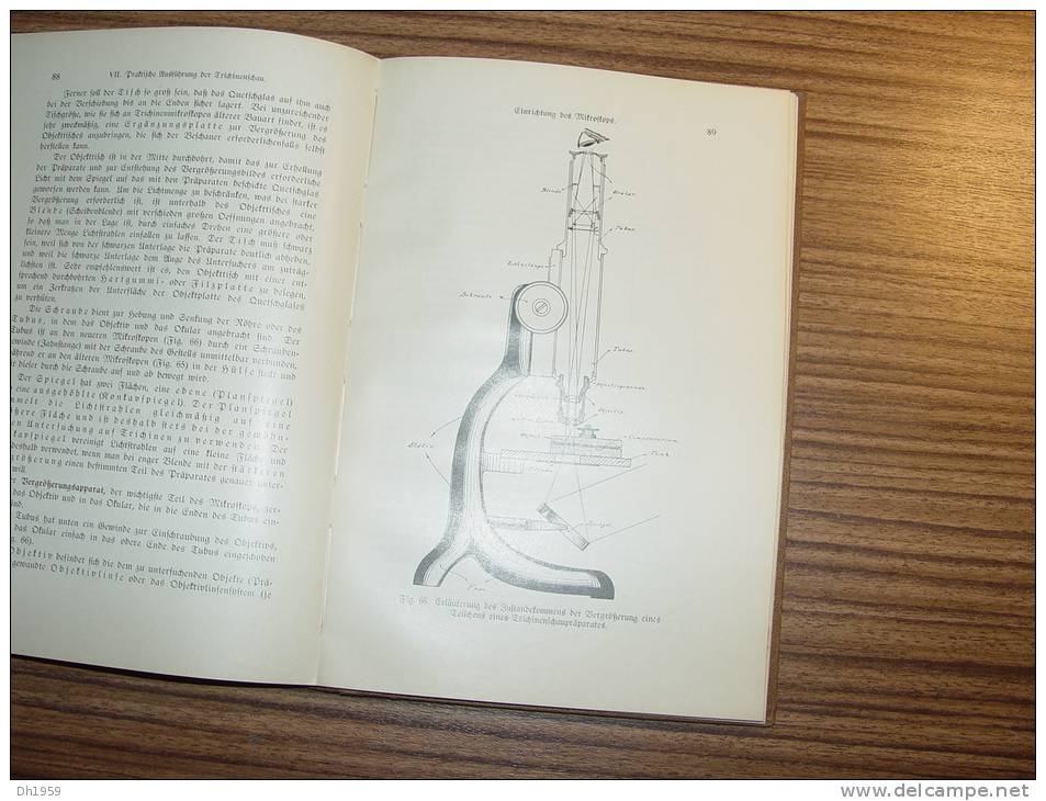 BERLIN 1931 LEITFADEN FÜR TRICHINENSCHAUER  VETERINAIRE ABATTOIR BOUCHERIE MICROSCOPE