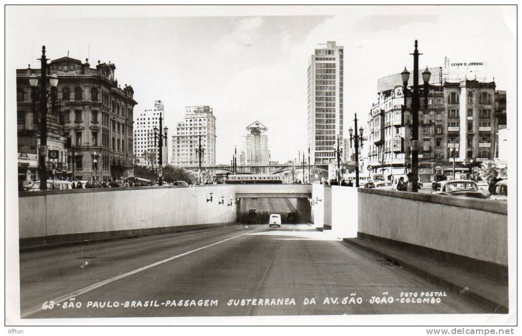 Sao Paulo Old Real Photo Passagem Subterrane De Ave Sao Joao - São Paulo