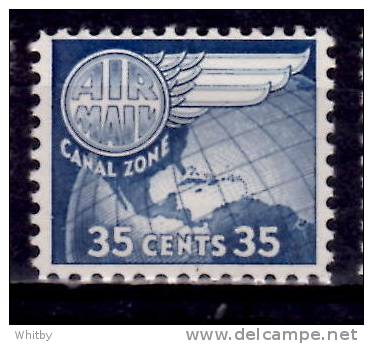 Canal Zone 1958 35 Cent  Air Mail Issue #C31 MH - Canal Zone