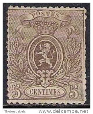 BELGIUM BELGIQUE 1866 Nº 25 - 1866-1867 Coat Of Arms